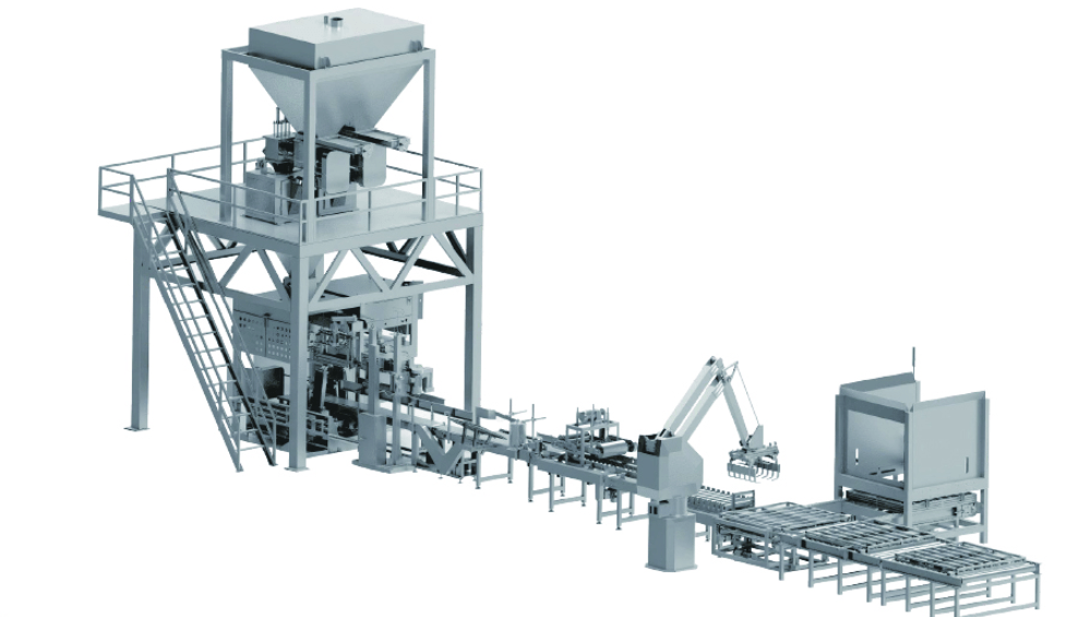 20-50KG FULL AUTOMATIC BAGGING PALLETZING LINE